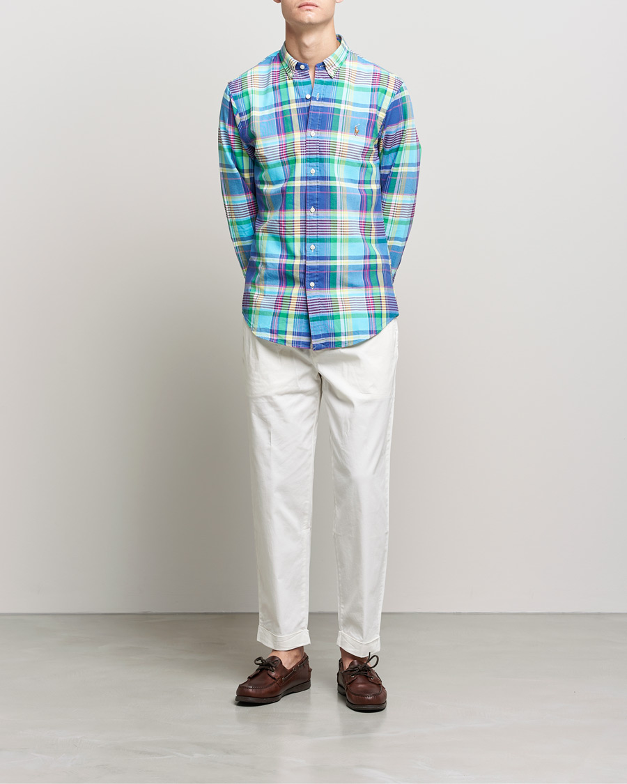 Men |  | Polo Ralph Lauren | Slim Fit Oxford Madras Checked Shirt Multi