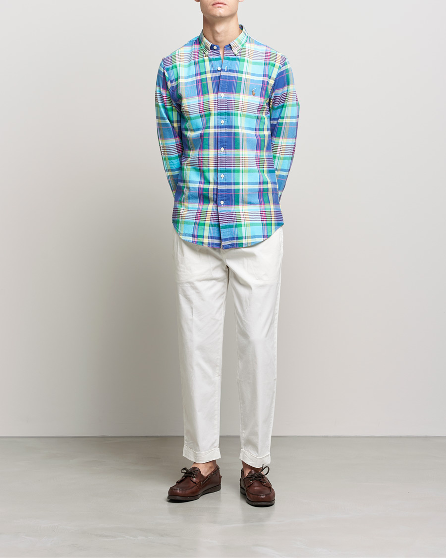 Men | Shirts | Polo Ralph Lauren | Slim Fit Oxford Madras Checked Shirt Multi