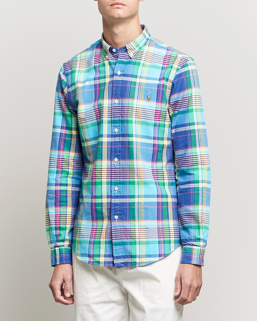 Men | Shirts | Polo Ralph Lauren | Slim Fit Oxford Madras Checked Shirt Multi