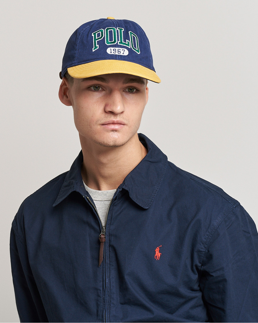 Men | Polo Ralph Lauren Retro Cotton/Twill Cap Newport Navy/Gold | Polo Ralph Lauren | Retro Cotton/Twill Cap Newport Navy/Gold