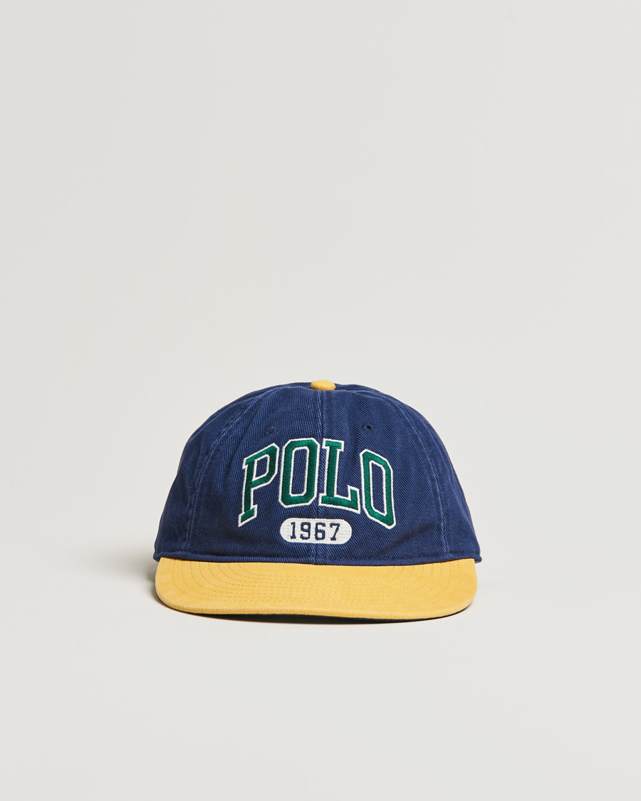 Men | Polo Ralph Lauren Retro Cotton/Twill Cap Newport Navy/Gold | Polo Ralph Lauren | Retro Cotton/Twill Cap Newport Navy/Gold