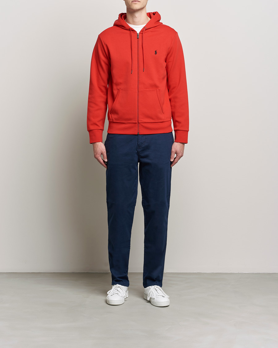 Men | Sweaters & Knitwear | Polo Ralph Lauren | Tech Performance Full Zip Hoodie Red