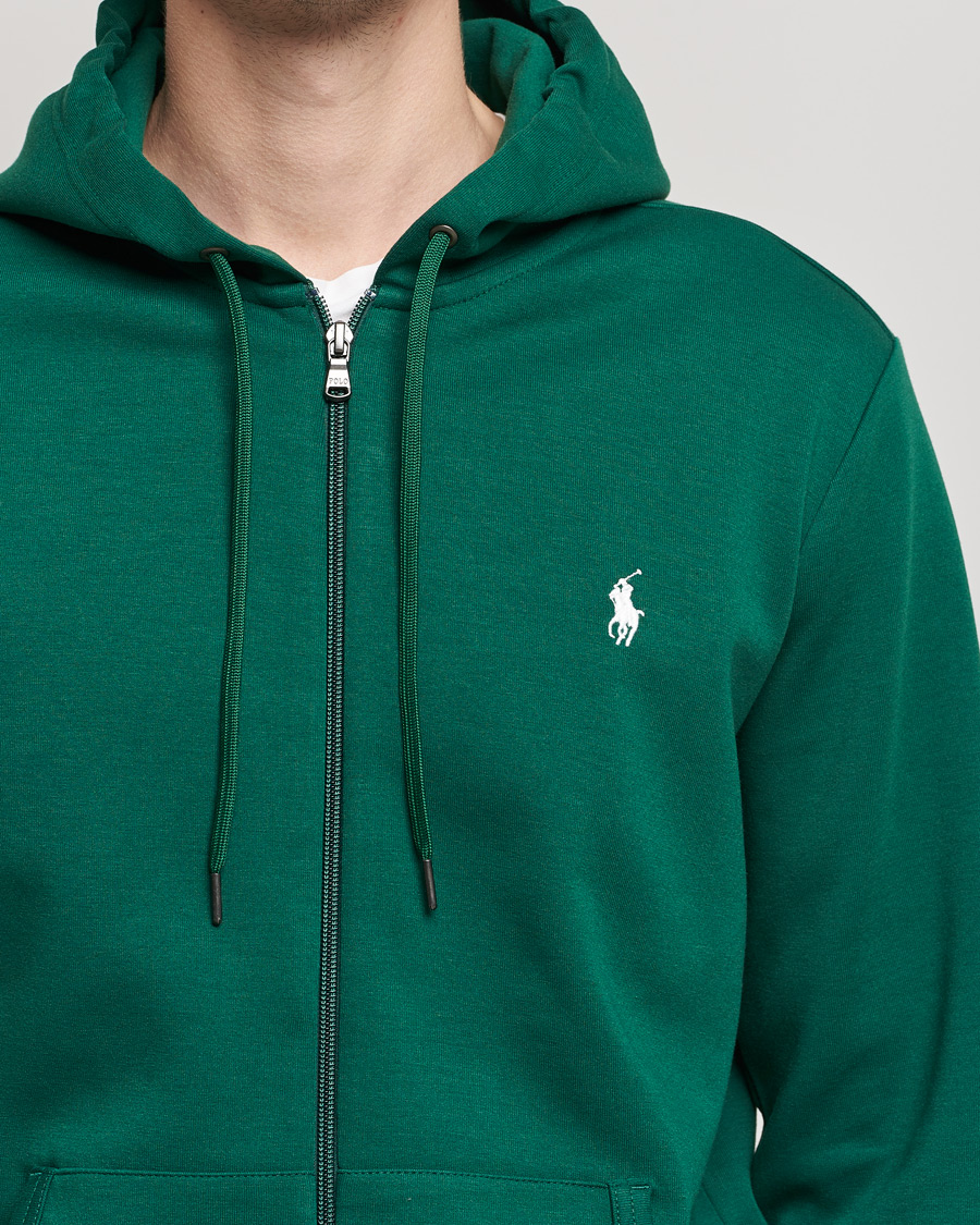 green polo hoodie men