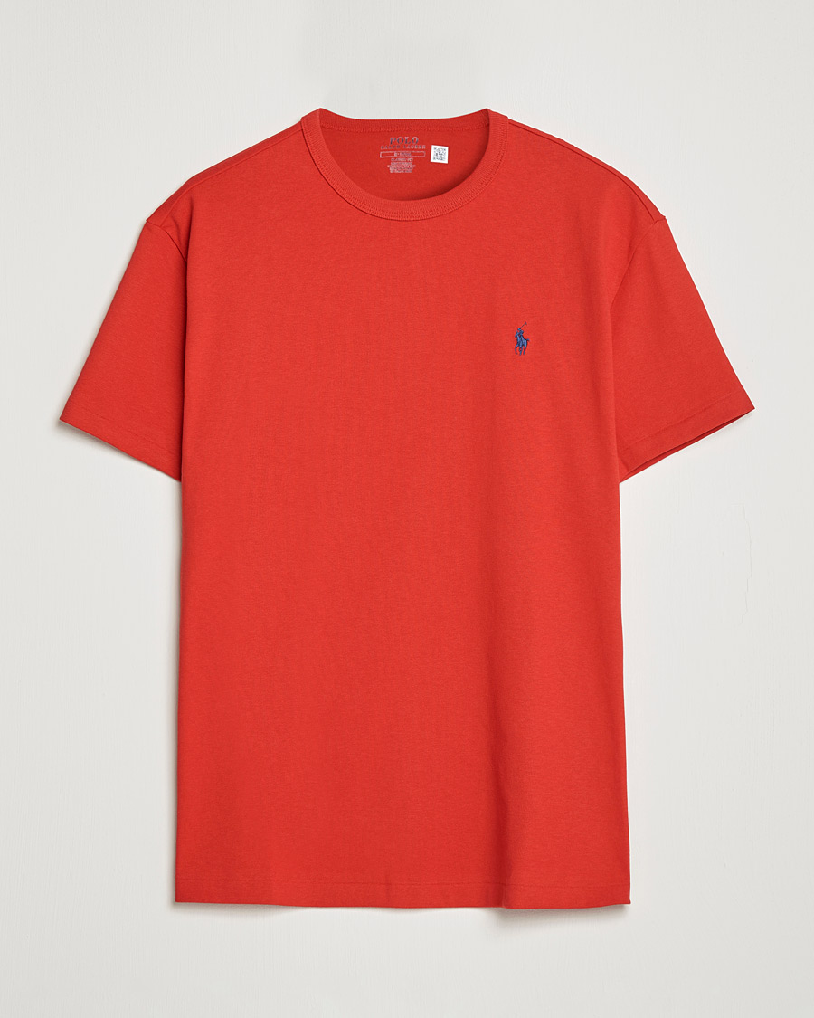 Polo Ralph Lauren Washed Crew Neck Pocket Tee Starboard Red at CareOfCarl.c