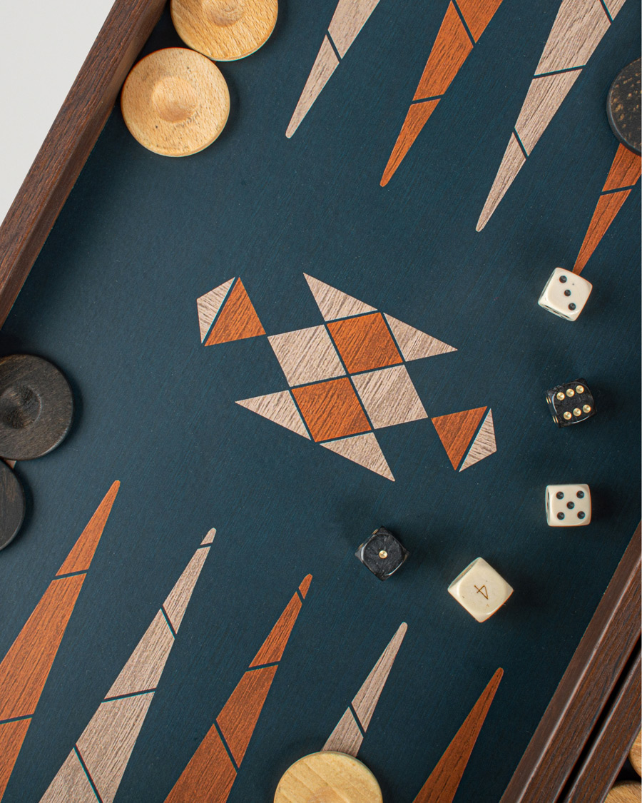 Men |  | Manopoulos | Wooden Creative Boho Chic Backgammon 