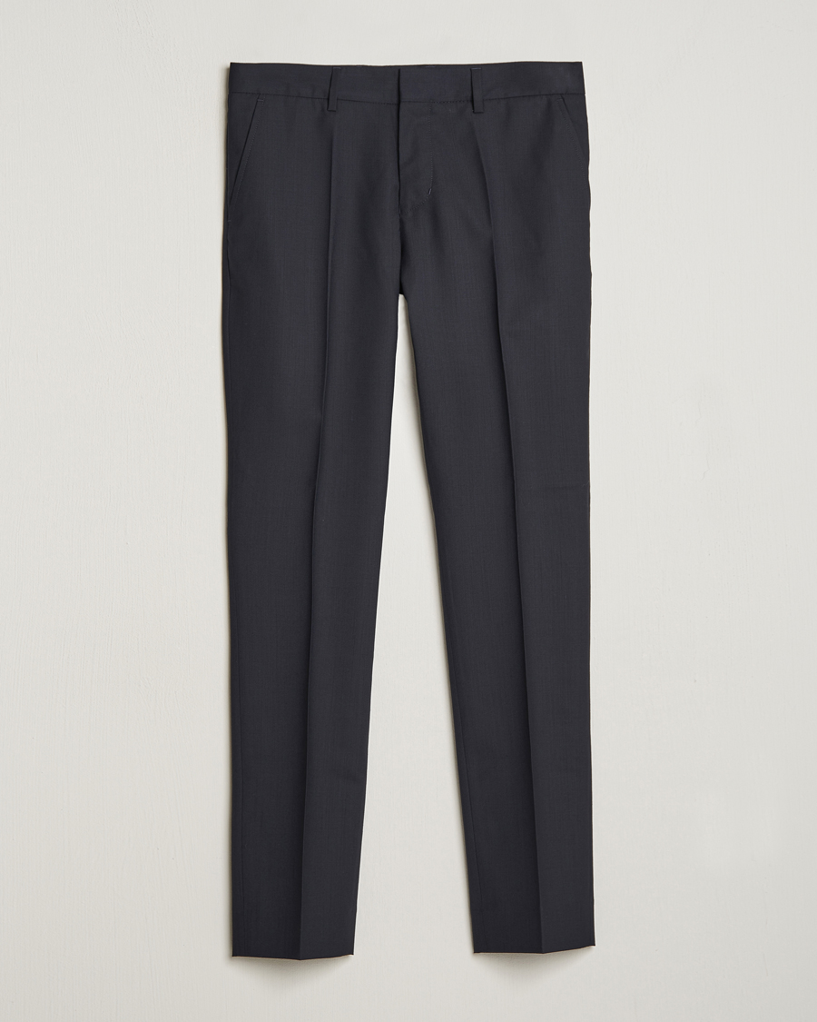 Men | Suit Trousers | Filippa K | Liam Cool Wool Slacks Dark Navy