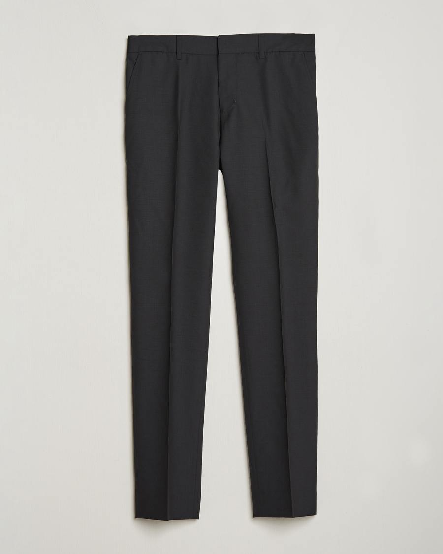 Men | Suit Trousers | Filippa K | Liam Cool Wool Slacks  Black