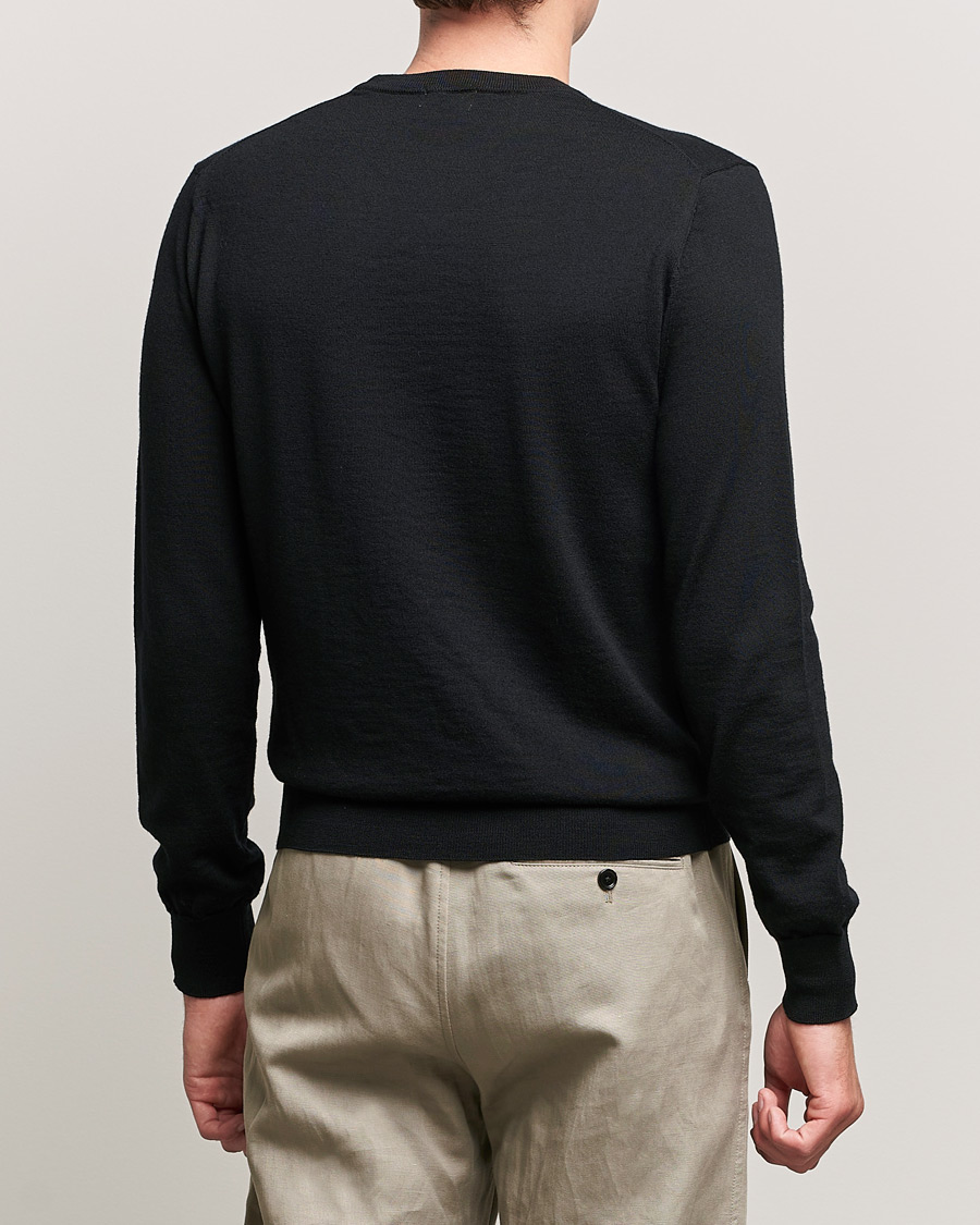 Men | Sweaters & Knitwear | Filippa K | Merino Round Neck Sweater Black
