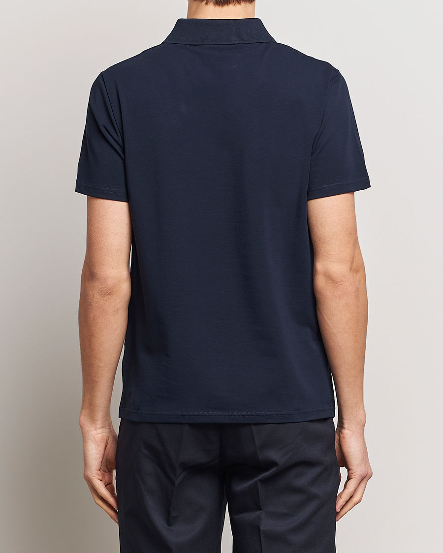 Men | Polo Shirts | Filippa K | Soft Lycra Polo Tee Navy
