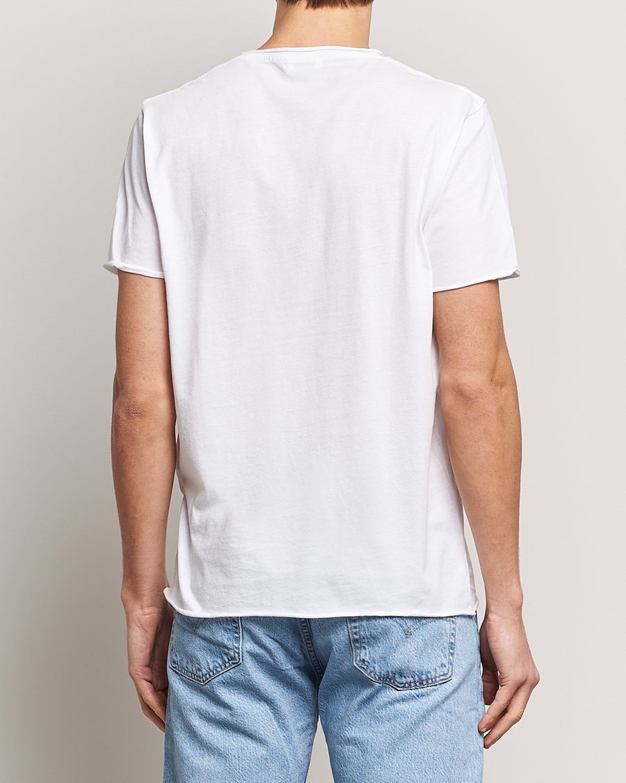 Men | T-Shirts | Filippa K | Roll Neck Crew Neck Tee White