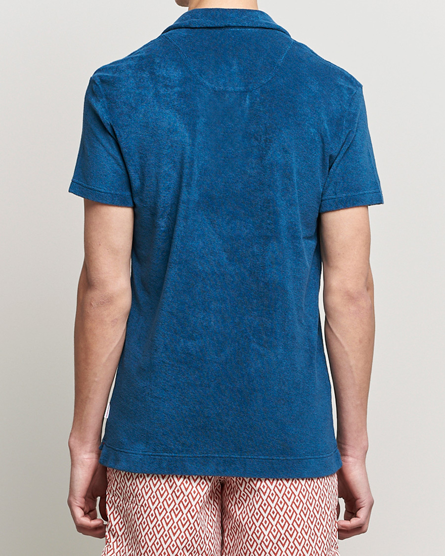 Men | Polo Shirts | Orlebar Brown | Terry Polo Oceanic Blue