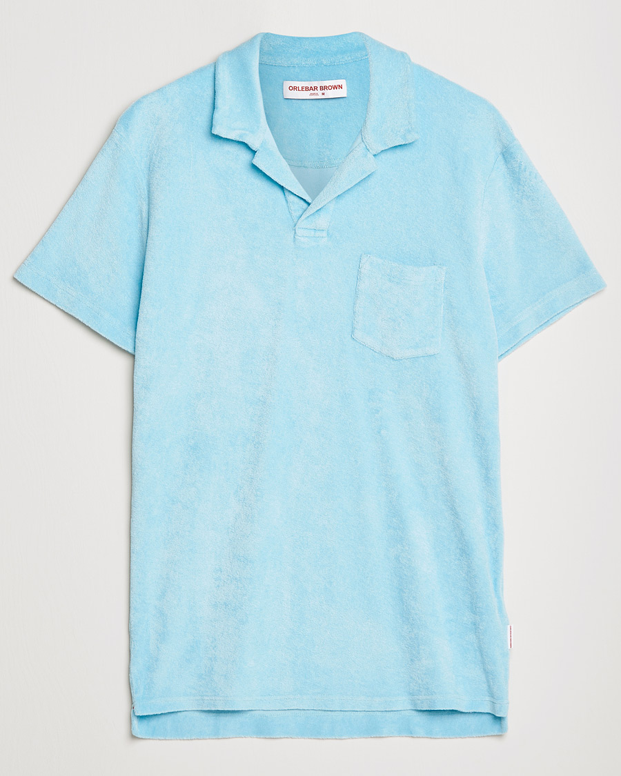 Men | Polo Shirts | Orlebar Brown | Terry Polo Pool