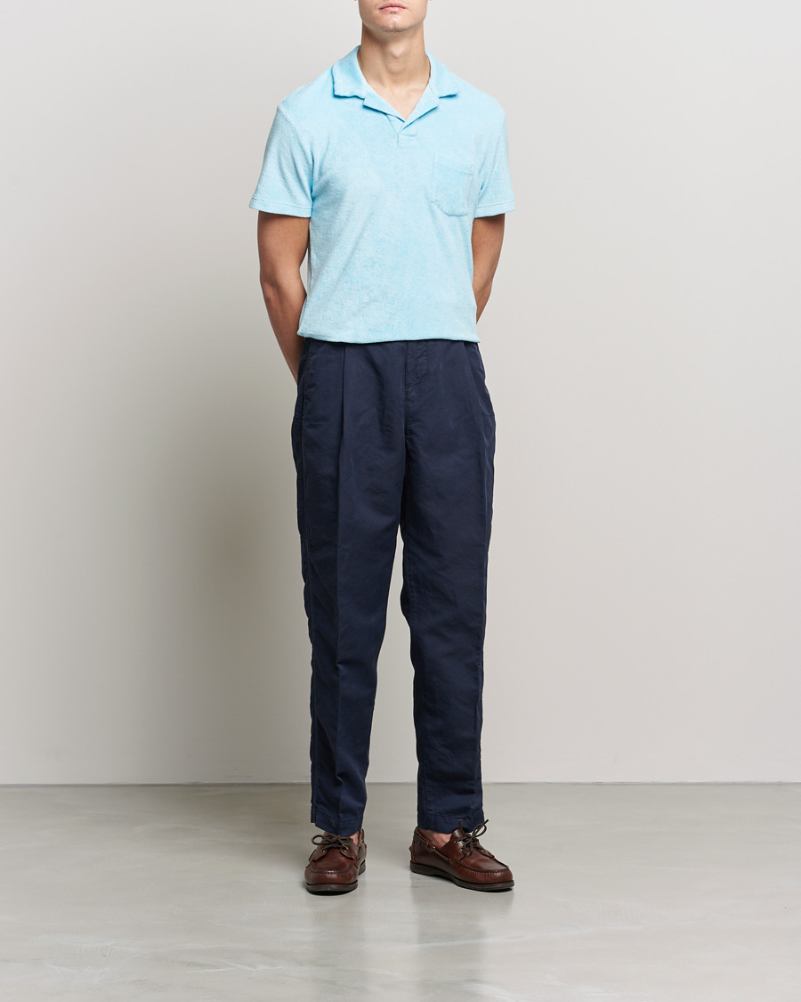 Men | Polo Shirts | Orlebar Brown | Terry Polo Pool