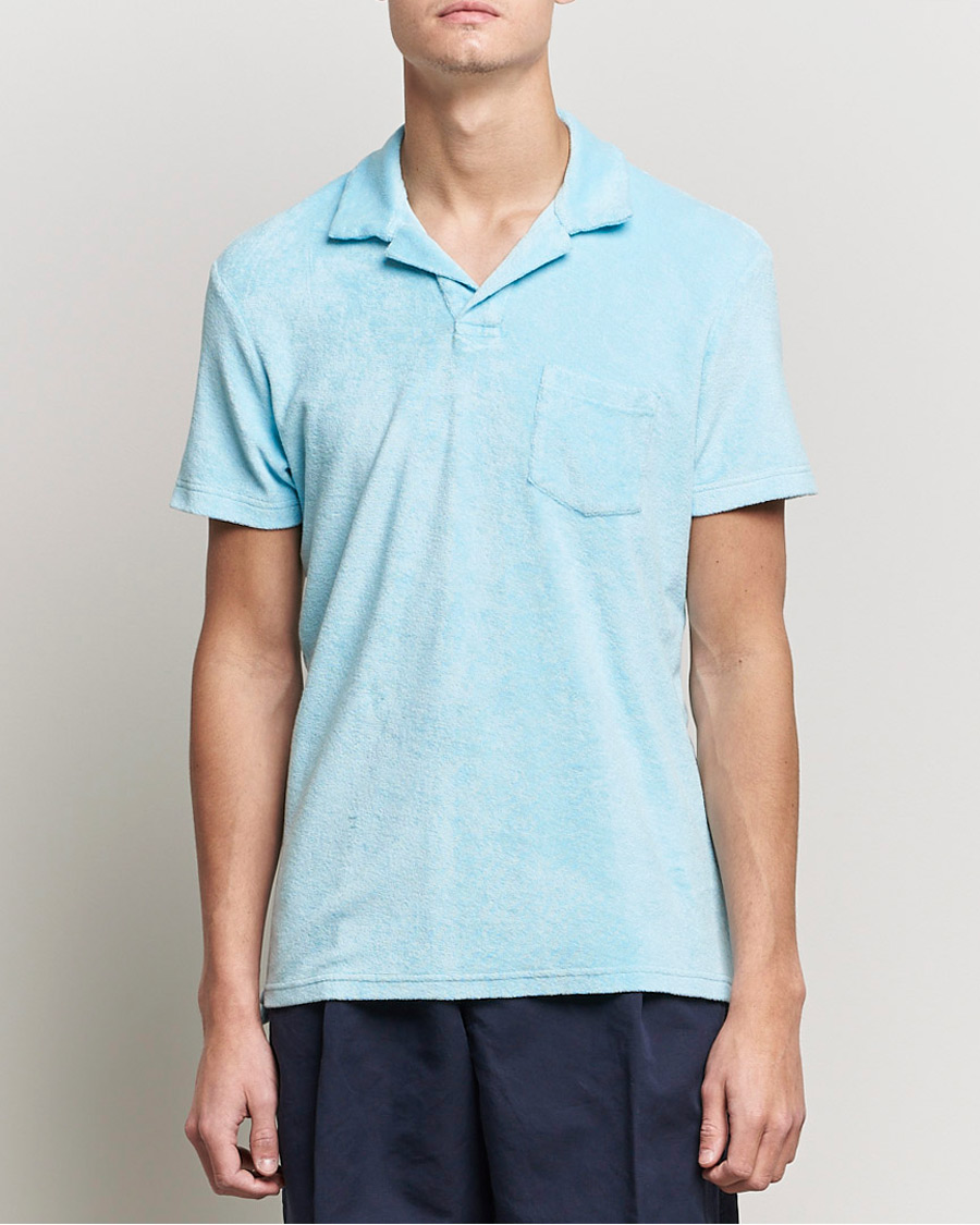 Men | Polo Shirts | Orlebar Brown | Terry Polo Pool