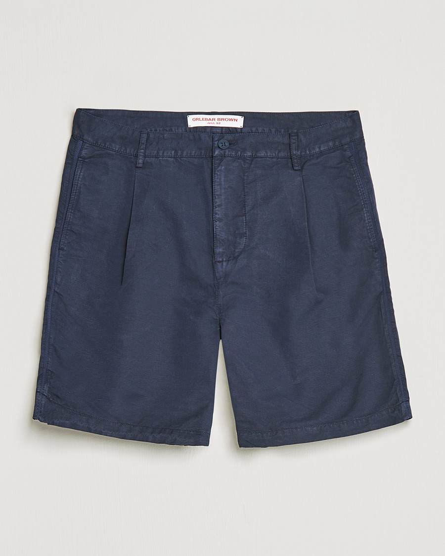 Men | Shorts | Orlebar Brown | Searose Linen/Cotton Shorts Night Iris