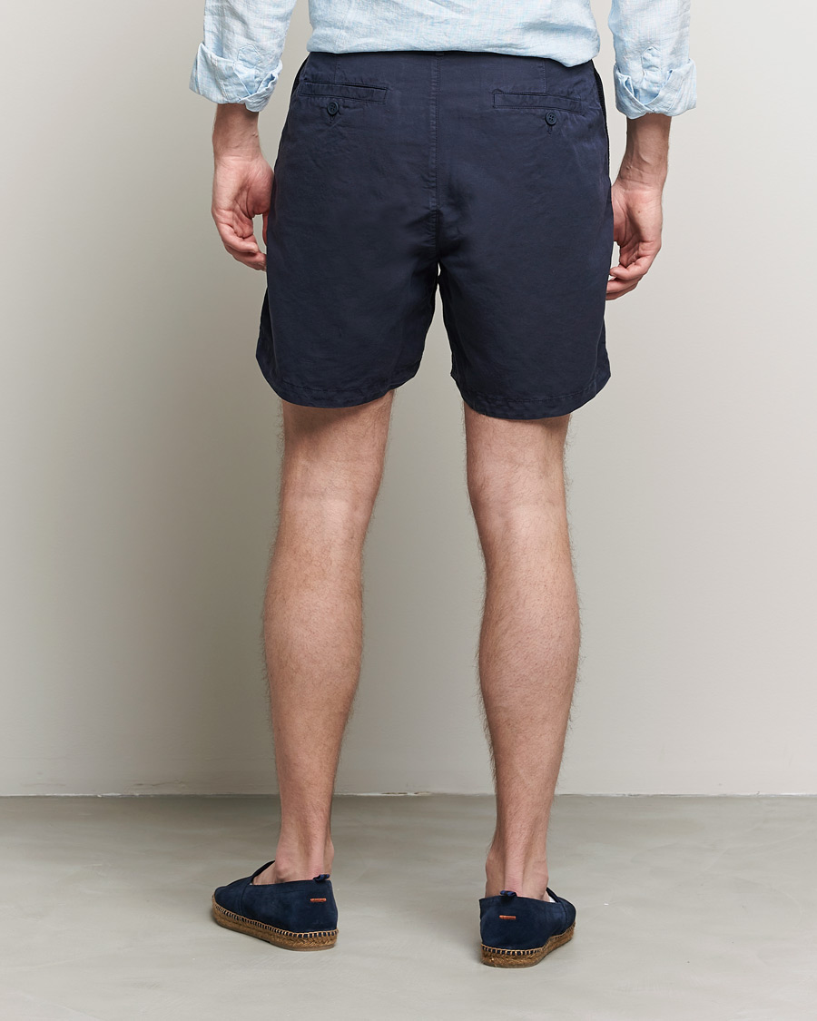 Men | Shorts | Orlebar Brown | Searose Linen/Cotton Shorts Night Iris