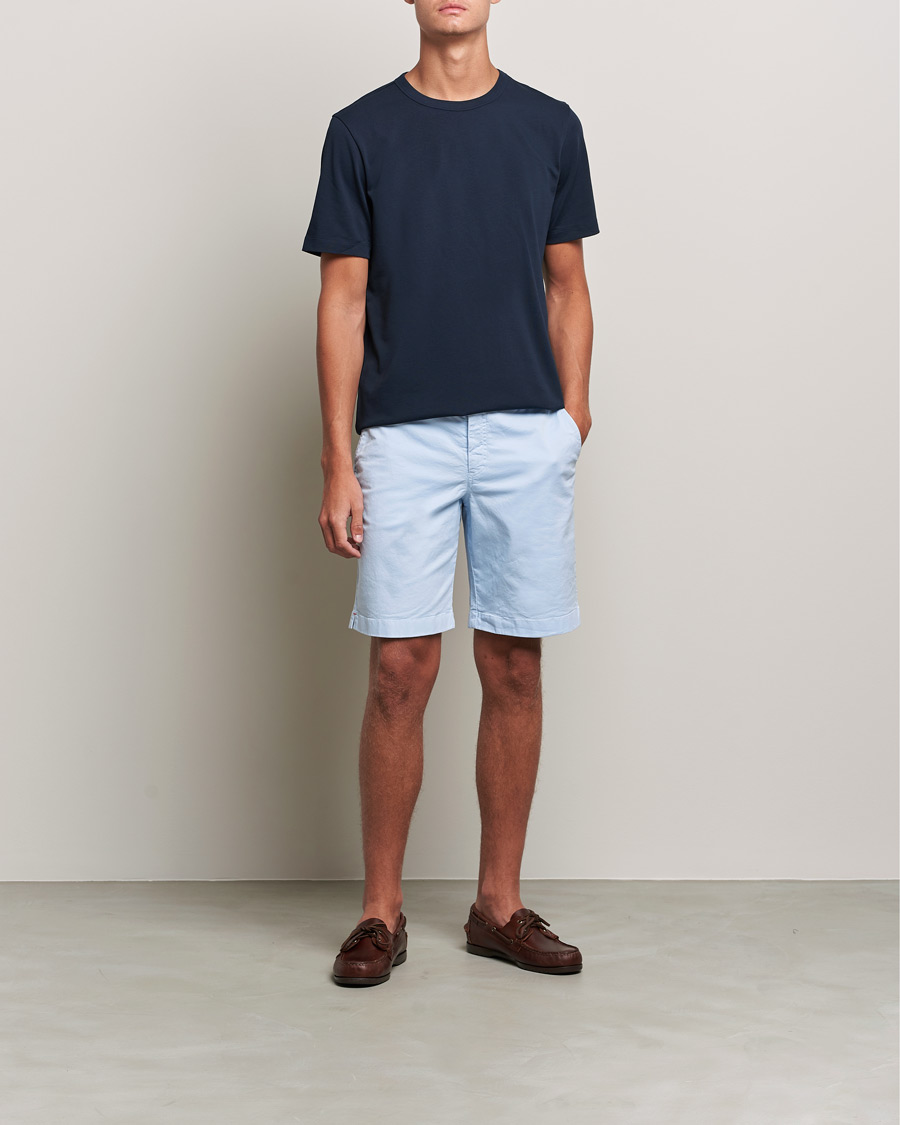 Men | Shorts | Orlebar Brown | Dane Cotton Twill Shorts Ice Blue