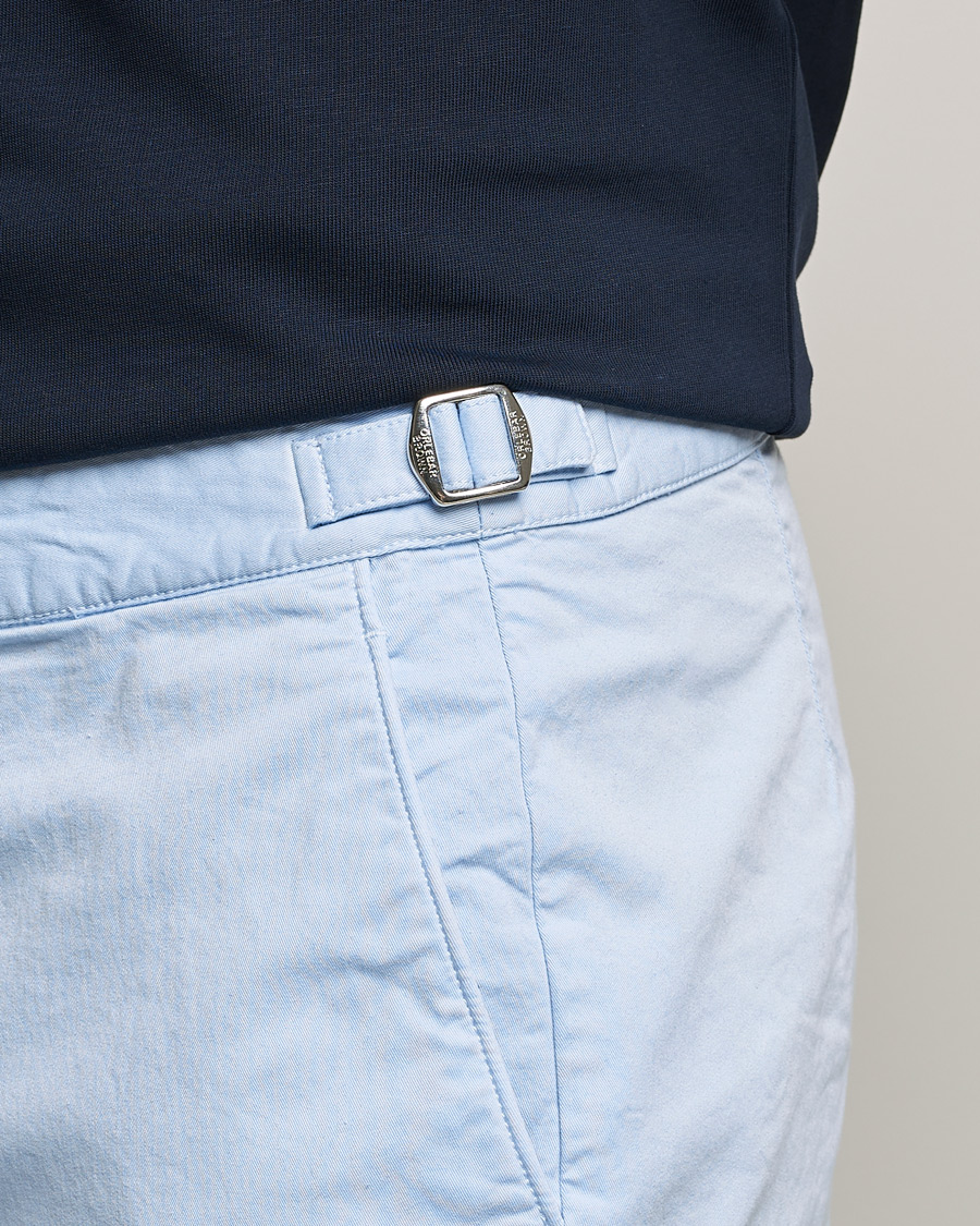 Men | Shorts | Orlebar Brown | Dane Cotton Twill Shorts Ice Blue