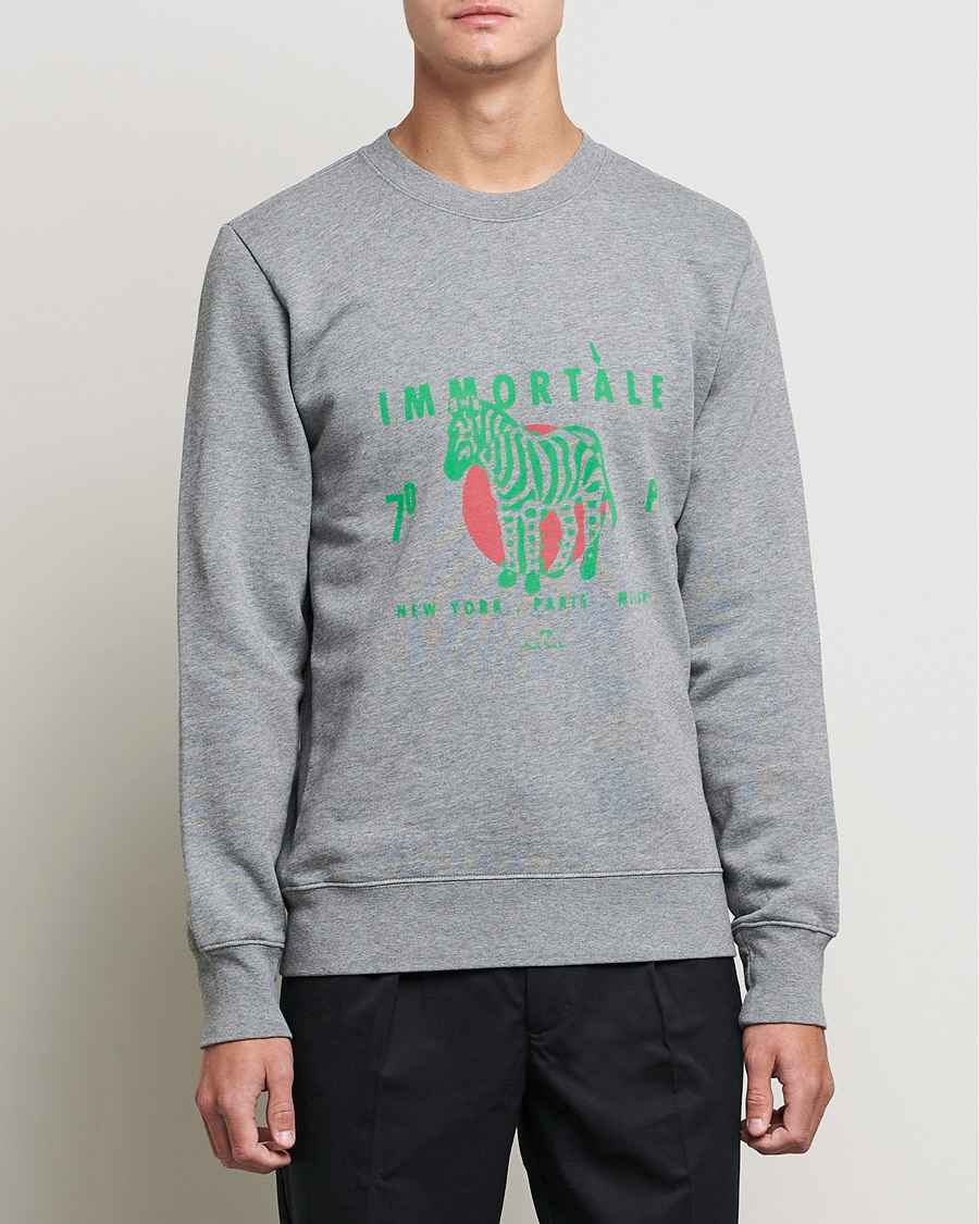 Men | PS Paul Smith | PS Paul Smith | Immortale Organic Cotton Sweatshirt Grey