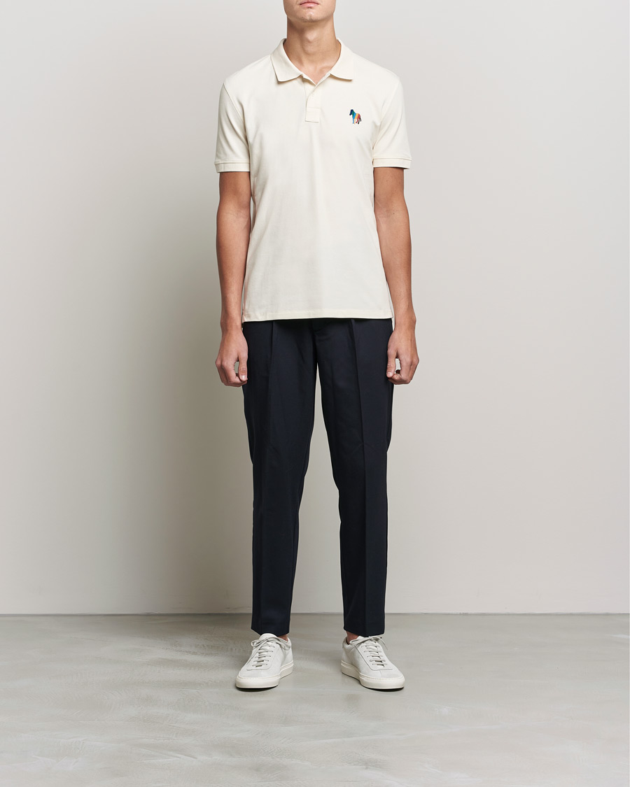 Men | Polo Shirts | PS Paul Smith | Regular Fit Zebra Polo Off White