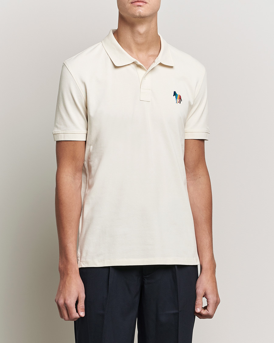 Men | Polo Shirts | PS Paul Smith | Regular Fit Zebra Polo Off White