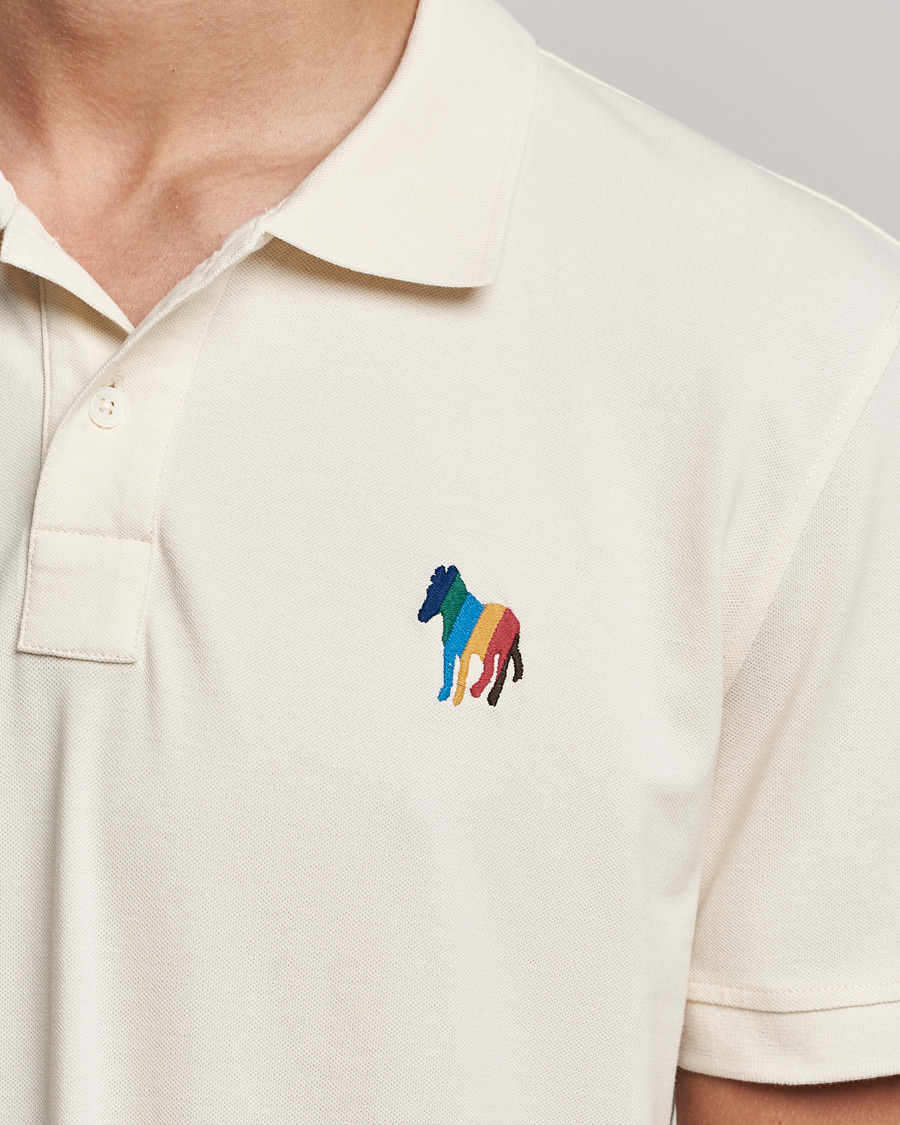 Men | Polo Shirts | PS Paul Smith | Regular Fit Zebra Polo Off White