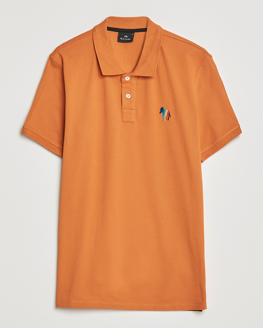 Men | Polo Shirts | PS Paul Smith | Regular Fit Zebra Polo Oranges