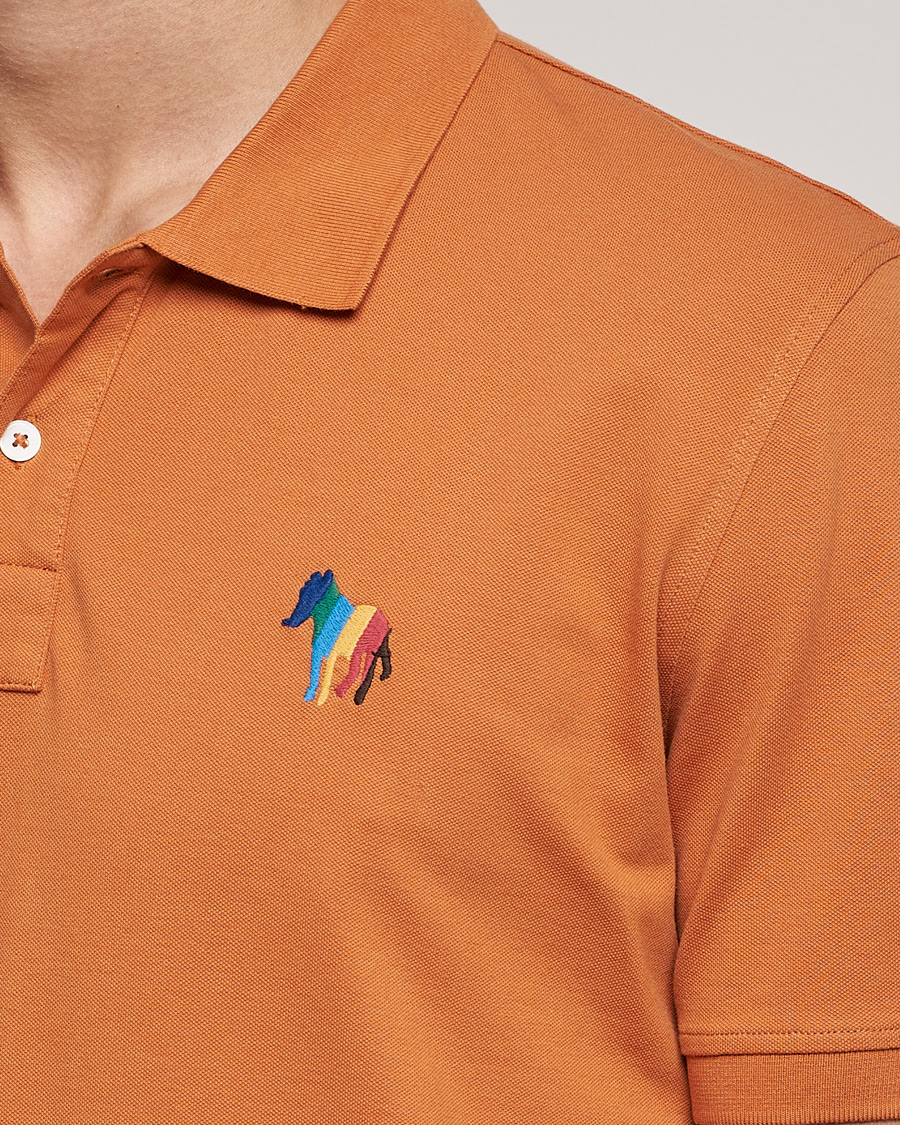 Men | Polo Shirts | PS Paul Smith | Regular Fit Zebra Polo Oranges