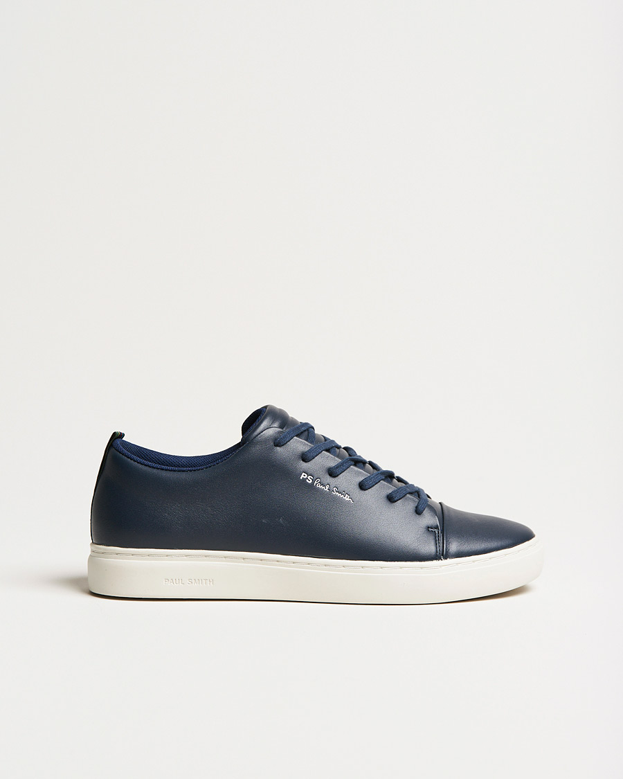 Men | Sneakers | PS Paul Smith | Lee Cap Toe Leather Sneaker Navy
