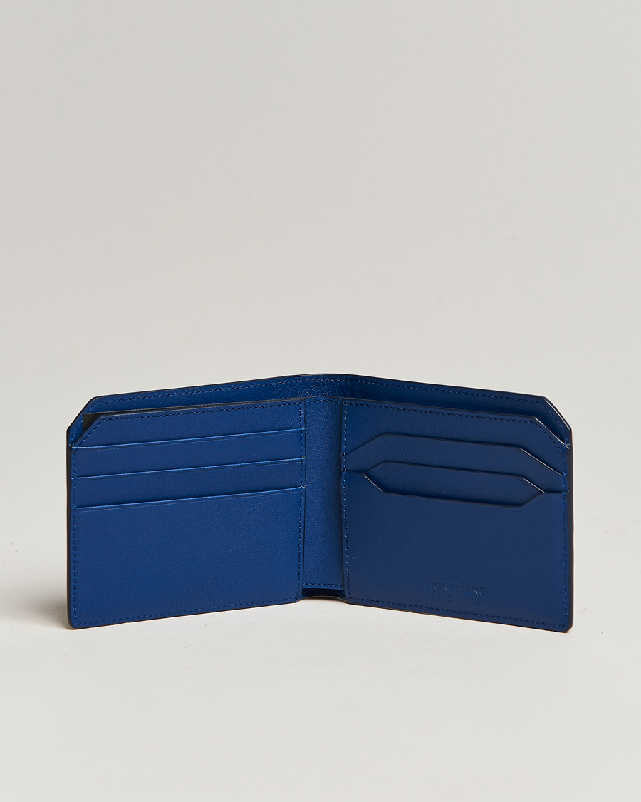 Men | Bi-fold & Zip Wallets | Montblanc | Meisterstück Selection Soft Wallet 6cc Cobalt Blue