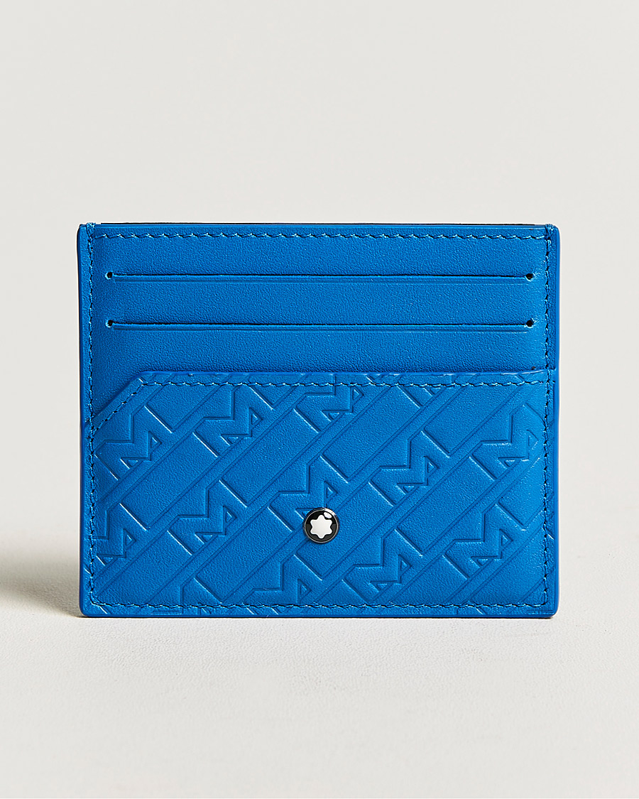Men | Wallets | Montblanc | M Gram Leather Card Holder 6cc Blue