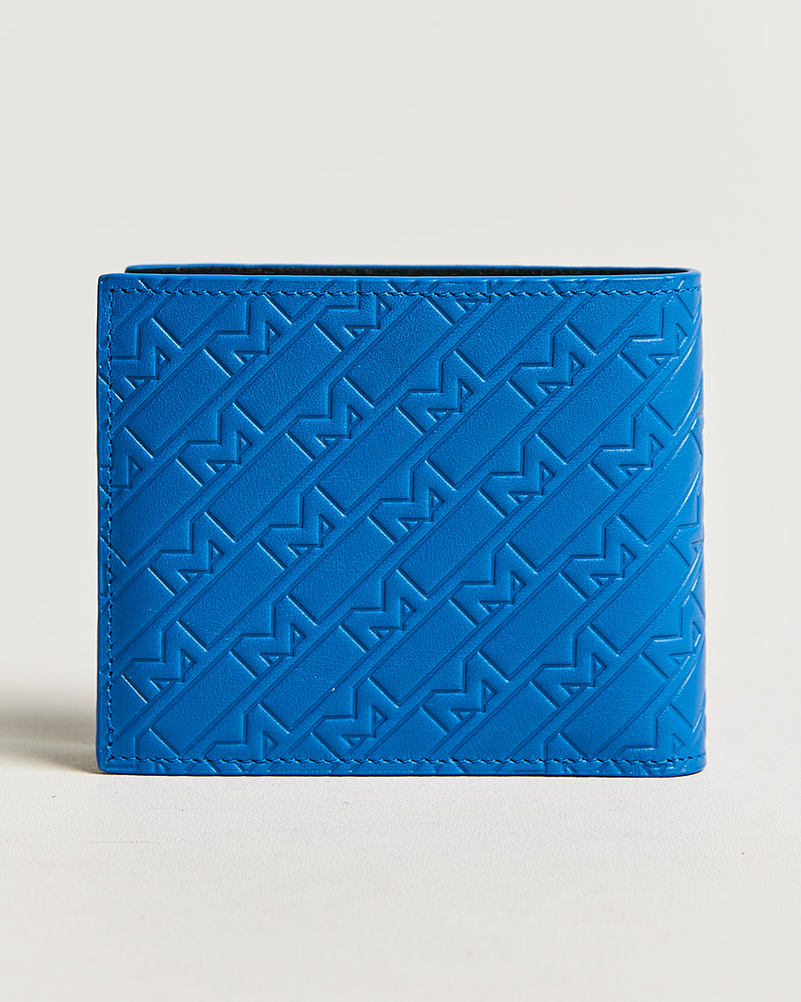 Men | Bi-fold & Zip Wallets | Montblanc | M Gram Leather Wallet 8cc Blue