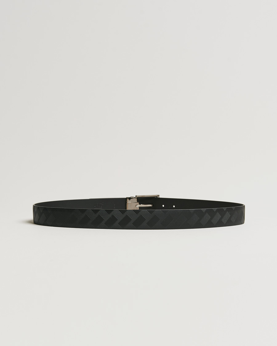 Men | Belts | Montblanc | Black 35 mm Leather Belt Black