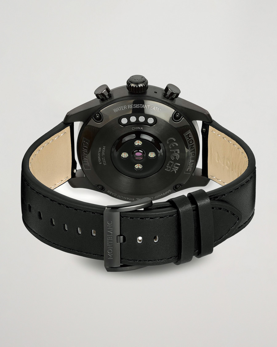 Men | Leather strap | Montblanc | Summit 3 Smartwatch Black