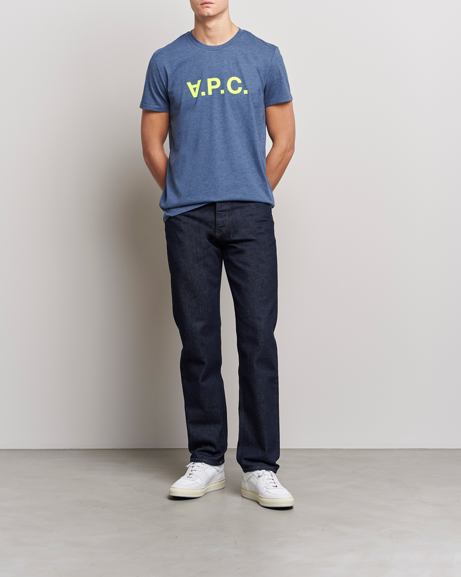 Men |  | A.P.C. | VPC Neon Short Sleeve T-Shirt Marine