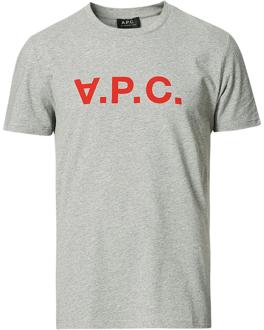 Men |  | A.P.C. | VPC Neon Short Sleeve T-Shirt Heather Grey