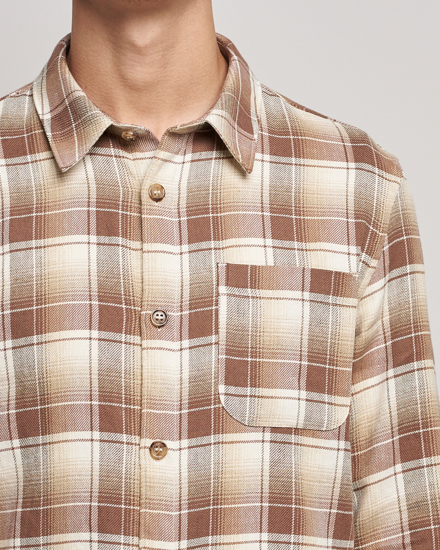 Men | Shirts | A.P.C. | Trek Overshirt Beige Check