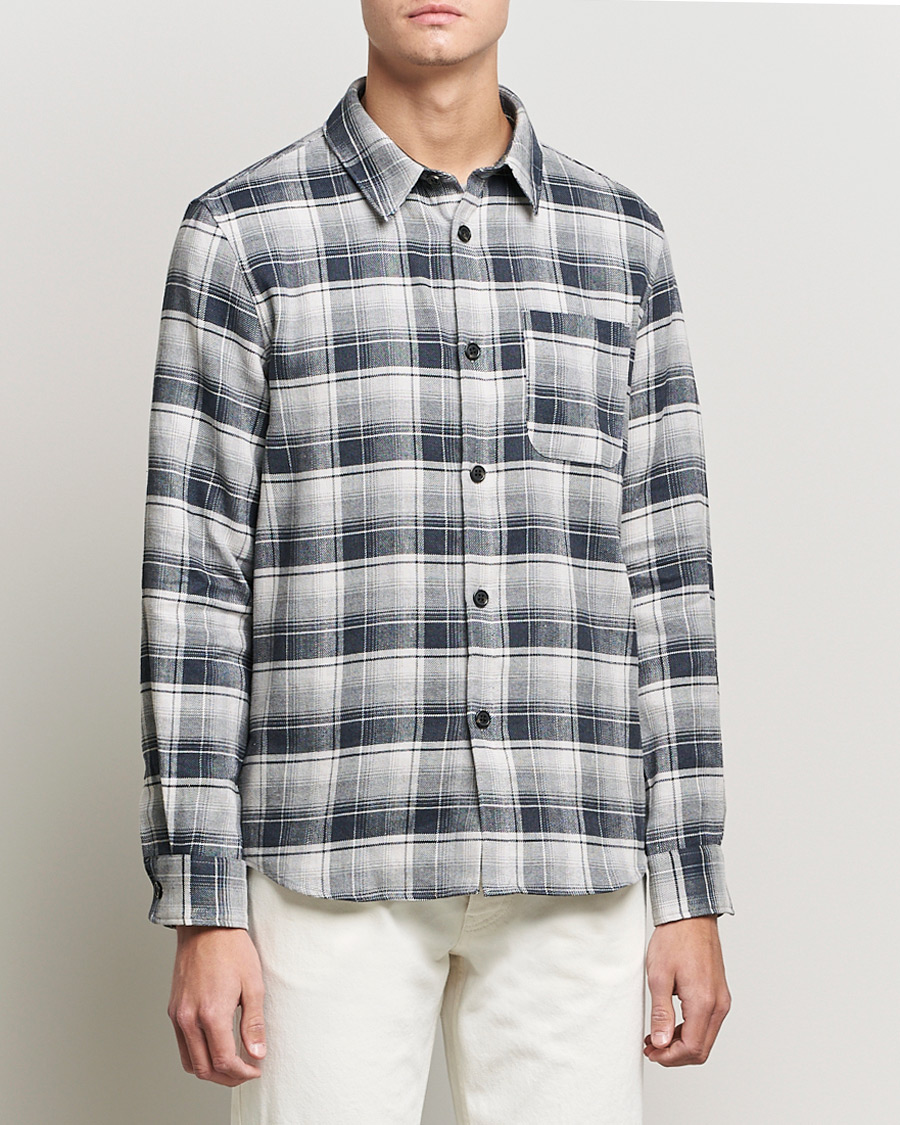 Men | Shirt Jackets | A.P.C. | Trek Overshirt Grey Check