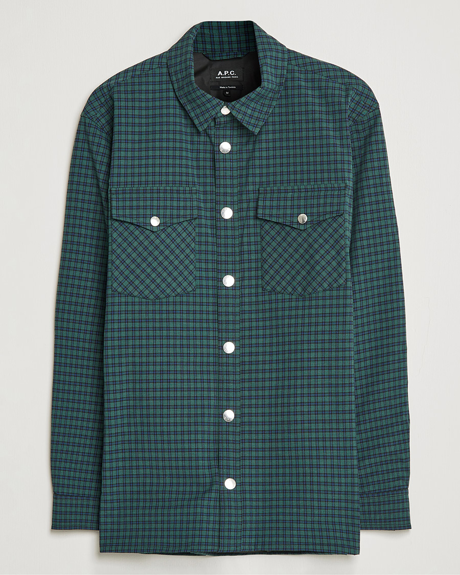 Men | Shirts | A.P.C. | Samy Padded Overshirt Black Check