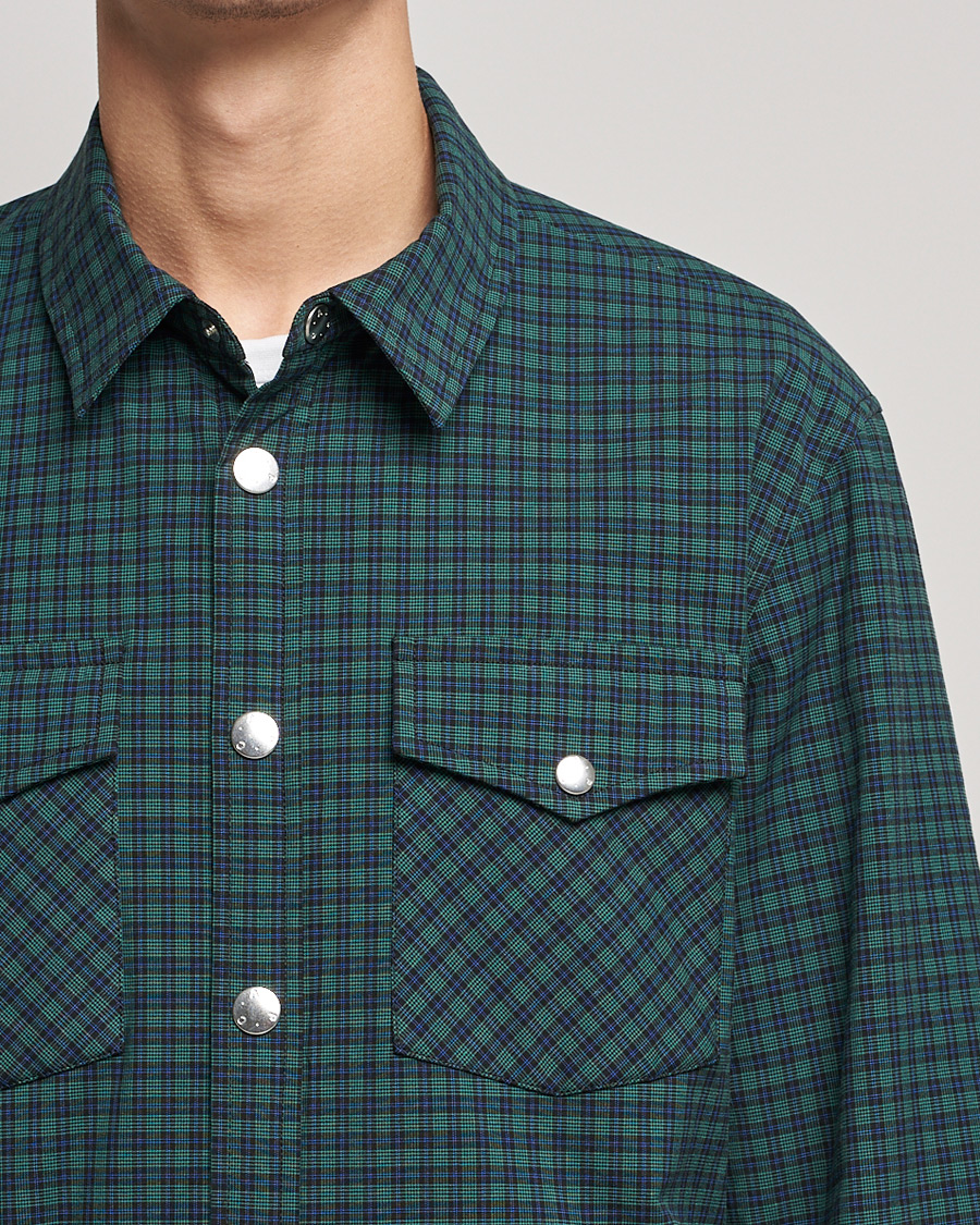 Men | Shirts | A.P.C. | Samy Padded Overshirt Black Check