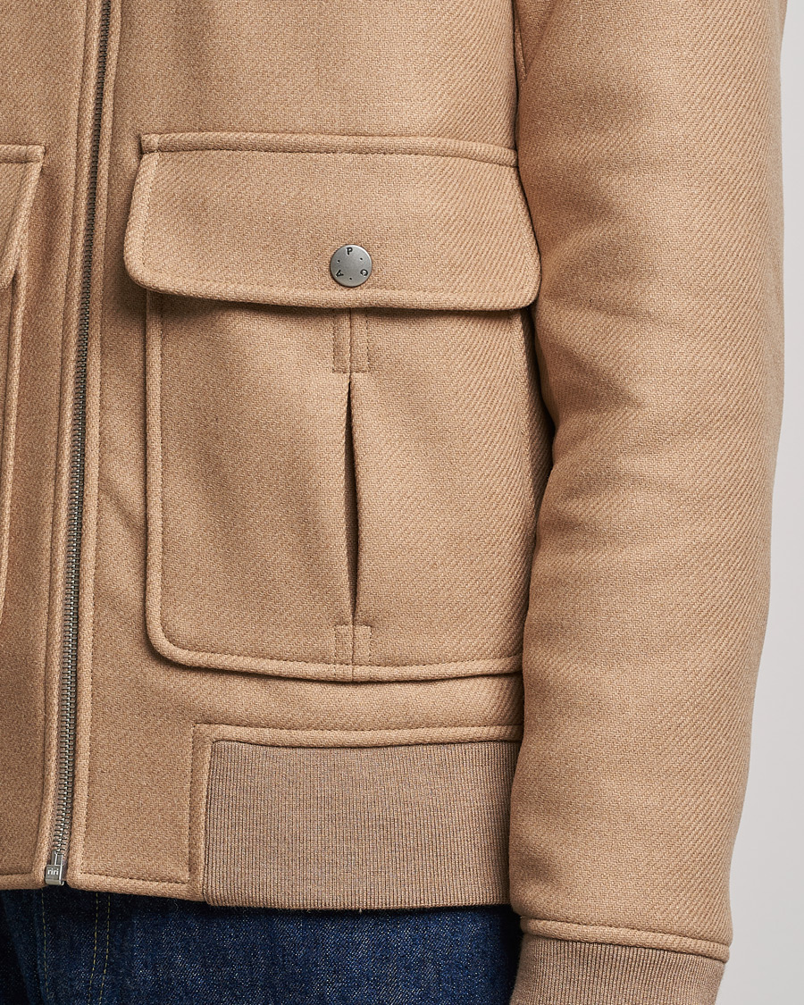 Men | Coats & Jackets | A.P.C. | Ben Shearling Bomber Jacket Beige