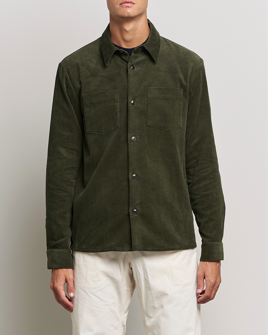 Men | Shirt Jackets | A.P.C. | Joe Corduroy Overshirt Military Khaki