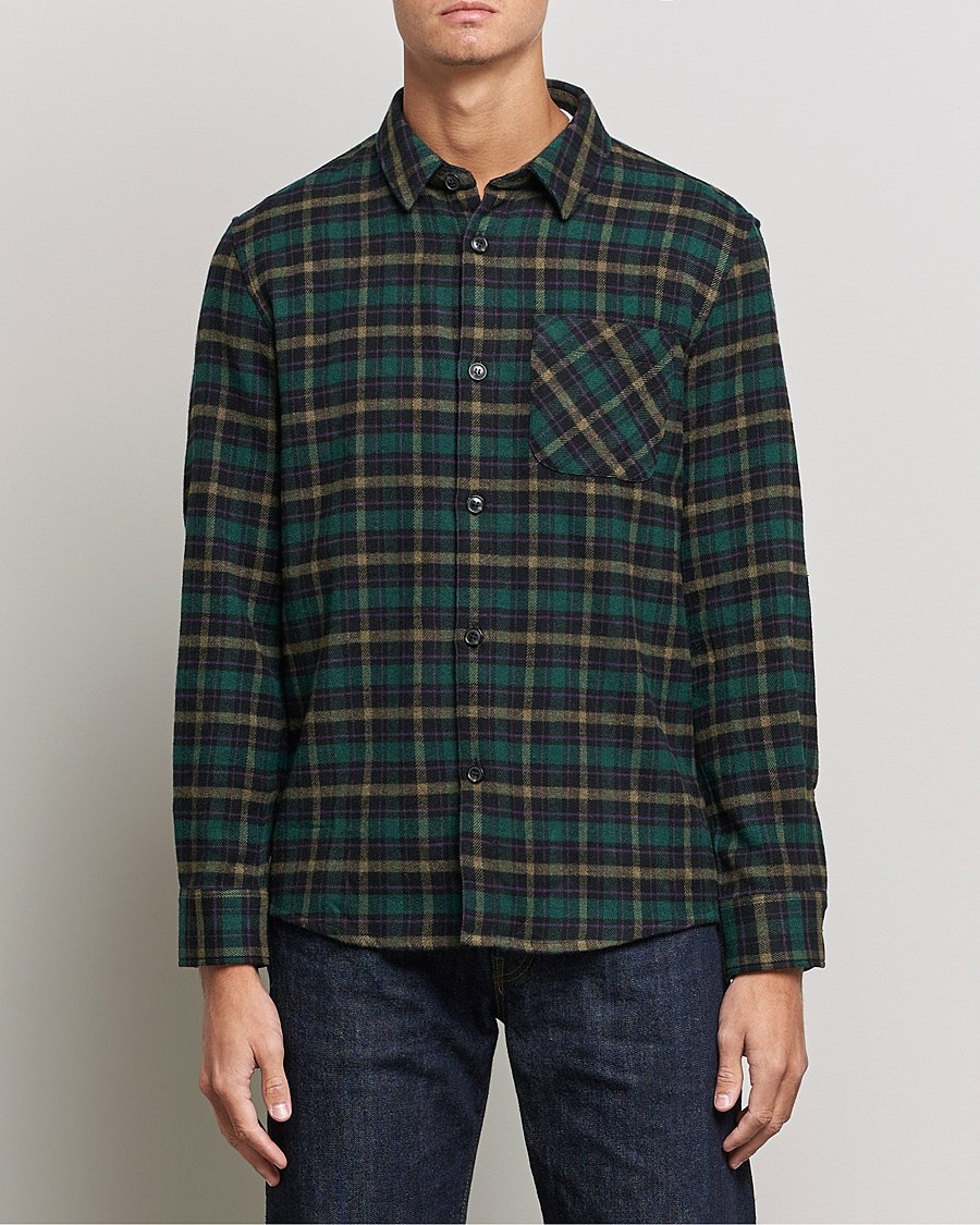 Men | Shirts | A.P.C. | Trek Overshirt Navy Check