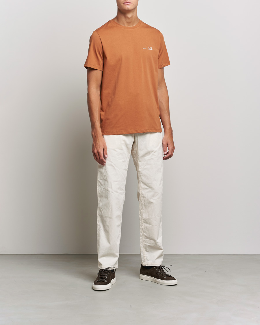 Men | T-Shirts | A.P.C. | Item Short Sleeve T-Shirt Terracotta