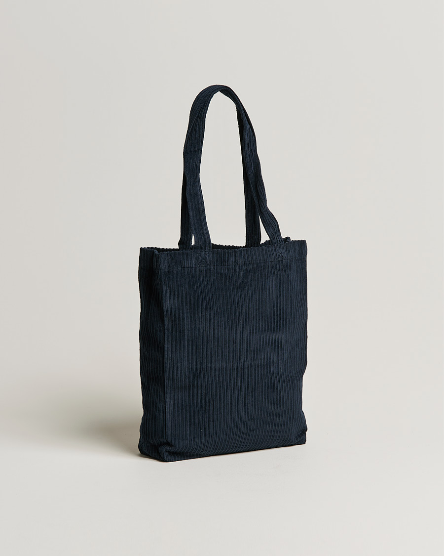 Men | A.P.C. Lou Corduroy Tote Bag Navy | A.P.C. | Lou Corduroy Tote Bag Navy