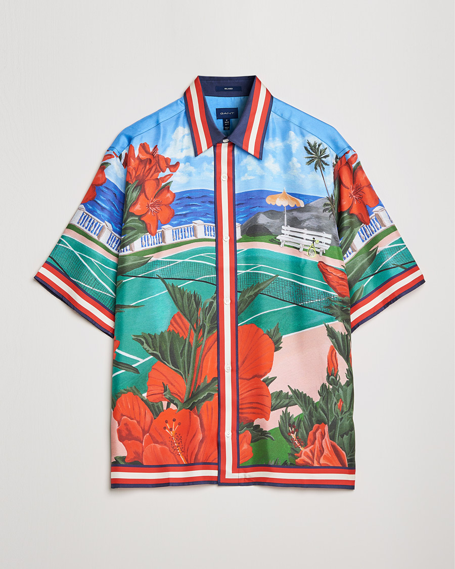 Men | Shirts | GANT | Relaxed Scenery Short Sleeve Shirt Multi