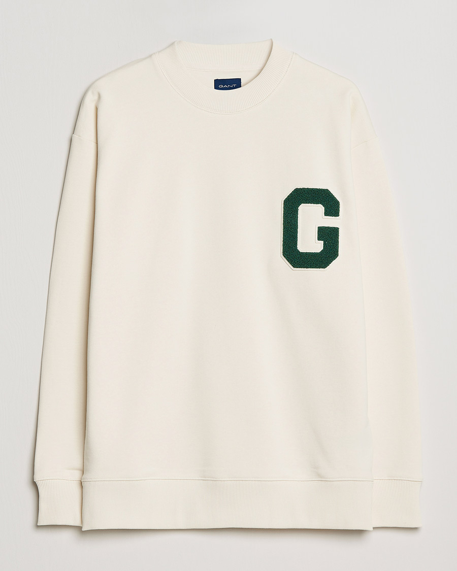 Men |  | GANT | College G Crew Neck Sweatshirt Creme