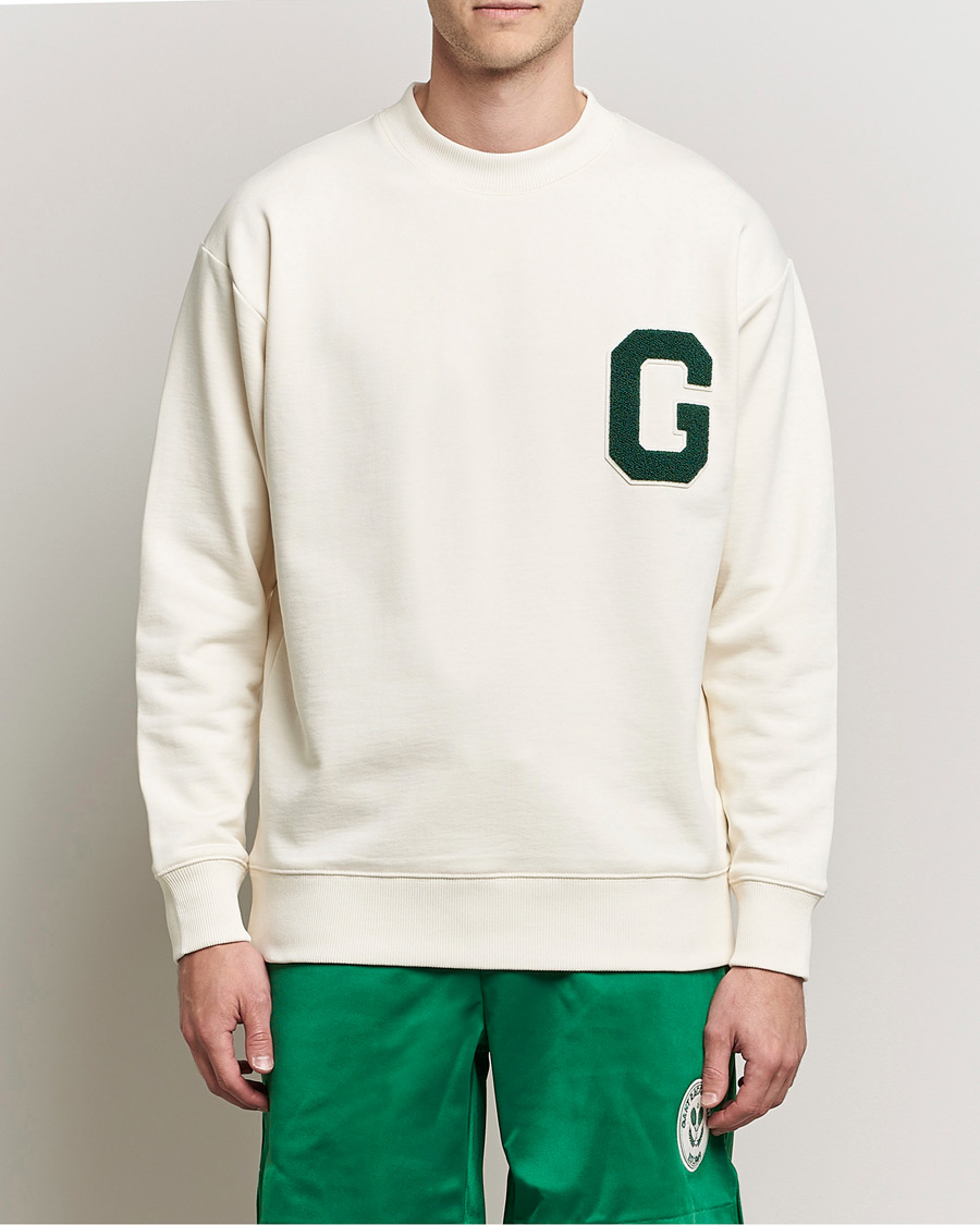 Men | Sweaters & Knitwear | GANT | College G Crew Neck Sweatshirt Creme