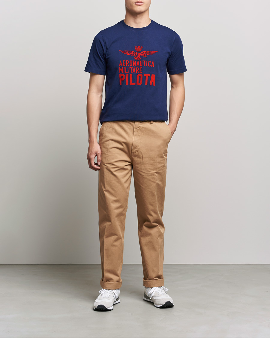 Men | T-Shirts | Aeronautica Militare | Short Sleeve Tee Blu Navy