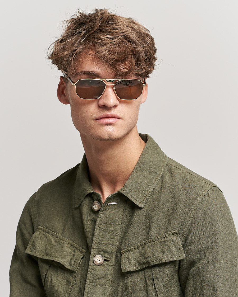 Men |  | Prada Eyewear | 0PR 58YS Polarized Sunglasses Brown